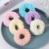 Ligas para el Cabello Estilo Coreano, Nuevos Accesorios para el Cabello de Otoño e Invierno, Scrunchies Grandes, Ligas de Peluche para Niñas, Accesorios para Rodetes, Sapo Dorado