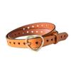 Cinto Novo de Couro Genuíno Feminino Transfronteiriço Moda Feminina Fivela de Coração Decorativa Cinto de Couro Genuíno em Estoque