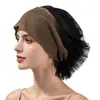 Sombrero Cubre-Cabeza de Gasa con Encaje para Cabello Blanco Primavera Verano Cabello Trenzado Transpirable Elegante Moderno Sombrero para Mujeres Nuevo Estilo Pañuelo Sombrero