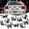 Bestseller transfronterizo calabaza de Halloween bruja coche pegatina magnética reflectante decoración murciélago de Halloween puerta de garaje refrigerador pegatina