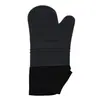 Guantes Antiescaldaduras Específicos para Horno, Transfronterizos, Forrados de Algodón, Antideslizantes, Resistentes a Altas Temperaturas, Horneado en Microondas, Guantes de Aislamiento Térmico de Silicona Extendido