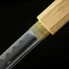 Atacado para comércio exterior: Katana Shirasaya de madeira branca feita à mão, espada japonesa, conjunto de espadas samurai, sem fio