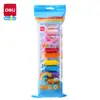 Arcilla Ultraligera Deli 12 Colores Segura y No Tóxica Arcilla para Niños Guardería Barro para Colorear a Mano Set Juguetes Hechos a Mano de Goma