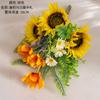 Manual de girasoles de primavera con flores simuladas para decoración del hogar, arreglos florales para bodas, decoración de pared transfronteriza CF01382