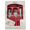 En Stock Set de 12 Piezas, Set de 16 Piezas, Set de 24 Piezas Bandeja de Plástico Cuchillo para Bistec, Tenedor, Cuchara Juego de Cubiertos de Bajo Costo Sudamericano