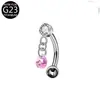 Colgante de Diamante F136 de Titanio Transfronterizo Estrella Ojo de Caballo Corazón Circonita Cuerpo de Aleación de Titanio G23 Joyería para Piercing Corporal