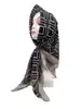 Bufanda de Seda Estampada Estilo Nuevo para Mujer de Xinjiang Xizang Qinghai Xining Gansu Lanzhou Primavera Verano Otoño Cómoda Transpirable Delgada Pañuelo para la Cabeza