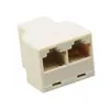 Adaptador de cabo de rede Yushuo para conector, cabeça tripla, extensor de conexão, 100 M, cabeça de cristal rj45, conector de passagem de rede