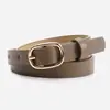 Cinto Multicolorido Oval com Fivela de Pino para Primavera/Verão 2026 para Mulheres, Adequado para Jeans e Vestidos, Cinto Decorativo de Alta Qualidade para Mulheres