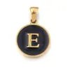 Collar con colgante de acero de titanio DIY de 26 letras inglesas de venta caliente, cadena redonda para clavícula para mujer, accesorios de joyería de acero inoxidable al por mayor