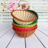 Cesta de frutas cesta de pan cesta para snacks de papas fritas restaurante de hot pot Cesta de albóndigas y verduras cesta de almacenamiento tejida cesta tejida de ratán