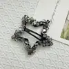 Pinza para el pelo de estrella de cinco puntas de moda coreana para mujer, Pinza lateral de cristal de alta gama, Pinza para flequillo, Pasador de nuevo estilo, Pinza para el pelo