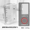 Almacenamiento de Uñas Fresco y Elegante con Doble Cremallera Seleccionado Cuidadosamente Libro Transparente de PVC para Colección de Uñas Álbum de Mini Almacenamiento Desmontable de Hojas Sueltas