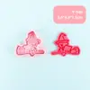 Molde para Galletas de Cachorro con Dibujo de Línea y Patrón de Dibujos Animados 3D para Mantequilla DIY Herramienta Realista para Galletas