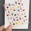 Pegatinas de Arte para Uñas Zootopia Zorro Lindo Conejo Oficial de Policía Relieve Tridimensional Uñas Teléfono Móvil Ccd Pegatina Creativa