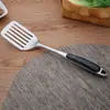 Utensílios de Cozinha de Aço Inoxidável com Cabo de Baquelite Espátula Escumadeira Concha Espátula de Imitação de Madeira Colher de Arroz Espessa Espátula de Fritar Espátula de Legumes Conjunto de Utensílios de Cozinha