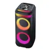 Altavoz de Fiesta Karaoke Portátil Bluetooth Transfronterizo con Doble Micrófono de Carga Inalámbrica Subwoofer de Alto Volumen para Exteriores Audio