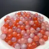 Nova Ágata Doce Fonte de Sal Cor Espalhada Contas Contas de Jade Rosa Vermelho Acessórios DIY Materiais para Pulseira Atacado