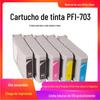 Cartucho de Tinta Colorida PFI-703 para Impressora Canon iPF810 iPF820 iPF815 iPF825