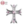 Brincos Studs de Liga de Titânio F136 com Diamantes Punk Cruz Piercings de Cartilagem da Orelha Studs de Orelha Studs de Lábio Piercing com Rosca Externa Joias