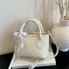 Bolsa de Balde Amarela Super Tendência para Mulheres 2026 Nova Bolsa de Luxo Feminina Coreana de Nicho para Ombro Transversal Bolsa para Celular