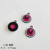 Rosa Barbie Liga de Cerâmica Acrílico Contas Pintadas à Mão Contas de Arroz Pulseira DIY Acessórios de Joias Feitos à Mão
