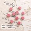 Serie Rosa Cuentas de Cerámica Pulsera de Hilo Joyería Material Hecho a Mano Aretes Cerámica Hecha a Mano Accesorios de Alta Temperatura Cuentas