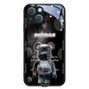 Funda luminosa para teléfono móvil de Oso Violento Cielo Estrellado para Apple 17/Huawei/Xiaomi/Samsung/Vivo/Oppo Dibujos Animados