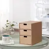 Cajón de Almacenamiento de Papel Tipo Cajón Escritorio Creativo Organización de Archivos Simple Sujetalibros de Papel Caja de Almacenamiento de Archivos de Papel Kraft
