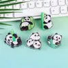 Lindo Panda Flor Caricatura Sello Decorativo Clip para Regalo Clip para Notas Clip Acrílico PP Clip Personalizado Clip para Unión de Exámenes