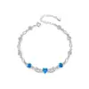 Pulsera de Plata de Ley 999 para Niñas Diseño de Nicho Ins Alas de Ángel Lujo Ligero de Alta Gama Regalo para Novia Estudiante