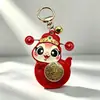 Chaveiro Giratório da Sorte, Fortuna e Prosperidade com Sino Estilo Chinês - Um Presente Prático para Apreciação de Clientes e Celebrações de Feriados