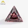 3x 3~12x 12mm triángulo ángulo recto circón de color importado colección Wuzhou gema artificial piedra desnuda venta al por mayor