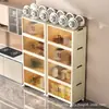 Instalación Gratuita Gabinete Plegable de Almacenamiento Hogareño Sala de Estar Cocina Gabinete para Juguetes y Snacks Gabinete Plegable de Almacenamiento Transfronterizo