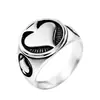 Nuevos anillos de acero inoxidable simples anillo de moda tendencia anillos de acero de titanio para hombres y mujeres venta al por mayor