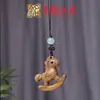 Colgante de Cadena para Teléfono Móvil Talla de Caballo de Palosanto Yiming Xianyuan Arena Verde Arcoíris Llavero de Caballo Tallado en Madera Creativo