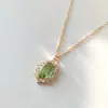 Estilo Europeu e Americano Preço Especial Aço Titânio Ouro Rosa Alta Qualidade Preservação de Cor Borla Cinturinha Moda Corrente Clavicular para Mulheres