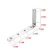 Soporte de Ángulo de Acero Inoxidable Ángulo Recto de 90 Grados Pieza de Fijación Engrosada Soporte de Soporte Soporte para Estante Soporte Triangular Conector de Soporte de Ángulo