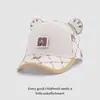 Nueva Gorra de Béisbol Infantil Moderna y Genial Gorra de Béisbol para Bebé con Oso de Dibujos Animados Transfronteriza 2-6 Años Gorra de Sol Protección Solar para Niños