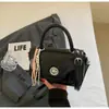 Bolso de Mano de Moda Nicho Estilo Coreano para Mujer 2025 Nuevo Bolso Cuadrado Pequeño de Alta Gama Trendy Versátil de Un Hombro Cruzado
