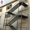 Suministro de fábrica escaleras de estructura de acero escaleras especiales para protección contra incendios escaleras de estructura de acero para exteriores estructura de acero ático