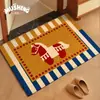 Capacho Festivo de Ano Novo do Cavalo de Alta Qualidade, Tapete Antiderrapante para Entrada de Casa, Resistente à Sujeira, Personalizável