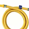 Tubo de gás doméstico tanque de gás gás liquefeito fogão a gás especial metal de aço inoxidável conexão à prova de explosão mangueira de gás natural