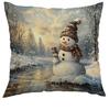Funda de Almohada Decorativa Navideña Americana de Venta Caliente Temu Funda de Almohada Transfronteriza de Amazon Funda de Almohada para Cojín de Sofá Sala de Estar