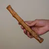 Inserto de incenso de raiz de bambu de carvão antigo feito à mão de alta qualidade Ornatos Zen Suporte de incenso em vara Inserção de incenso de raiz de bambu