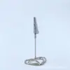 "Coração Menina" Exquisite Suporte de Cartão de Visita Amor Inferior Criativo Metal Desktop Produto Suporte de Etiqueta Suporte de Cartão Vertical