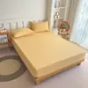 Sábanas bajeras de color sólido seleccionadas, fundas bajeras cepilladas, fundas protectoras lavables, fundas de almohada, sábanas bajeras, protectores de colchón Simmons, sábanas bajeras con estampado por calor