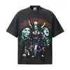2026 Verano Nuevo Modelo Ronaldinho Retro Americano 300g Impresión Directa Digital Camiseta de Manga Corta Estampada para Hombre