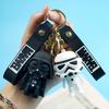 Llavero creativo para coche con diseño de guerrero blanco y negro de Star Wars, ideal como regalo al por mayor.