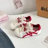 Zapatillas de Entrenamiento Estilo Alemán, Versión Coreana, Zapatillas Blancas Versátiles de Suela Gruesa para Mujer, Zapatillas con Puntera de Concha 2026, Zapatos Casuales para Estudiantes 88-7582